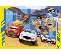 Clementoni- Hot Wheels Supercolor Wheels-30 Pezzi Bambini 3 Anni, Puzzle Cartoni Animati, Made in Italy, Multicolore, 20284