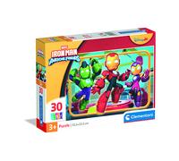 PUZZLE CLEMENTONI Iron-Man Awesome Friends - 30 Pezzi in Cartone per 3+ Anni