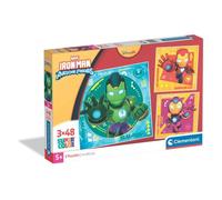 Puzzle Clementoni Iron Man Pack 3x48 Pezzi Illustrazioni Infantili
