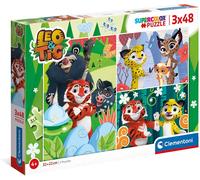 Puzzle CLEMENTONI Leo e Tig 3×48 pezzi