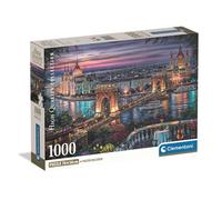 Puzzle Clementoni Lights of the Danube 1000 pezzi Poster incluso Multicolore - Nouvo