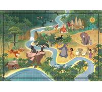 Clementoni - Puzzle Mappe narrative compatte Il libro della giungla - 1000 Pezzi