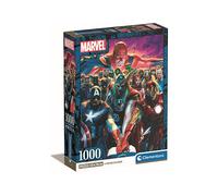 Clementoni - Marvel The Avengers Avengers-1000 Pieces, Poster Included, Superher