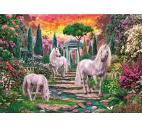 Clementoni - Puzzle Unicorni da giardino classici - 2000 Pezzi