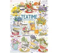 Cobble Hill - Puzzle da 1000 pezzi - Tea Time - Poster campione incluso