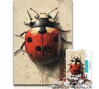 Puzzle Coccinella a sette punti, puzzle da 1000 pezzi per adulti e adolescenti, gioco educativo per compleanni, Natale e dai 14 anni in su, 26x38cm