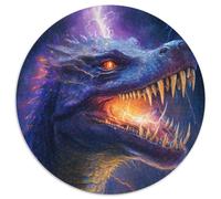 Puzzle Coccodrillo Fulmine 1000 pezzi per adulti Puzzle rotondo 1000 pezzi Puzzle perfetto per decorazioni per la casa, compleanni, feste e regali 67,5x67,5 cm