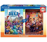 Puzzle Coco + Monsters University Disney Pixar 2x100pzs