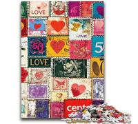 Puzzle collage d'amore per adulti e adolescenti, 1000 pezzi, aiuta il cervello a esercitare i giocattoli avvincenti per coltivare la pazienza Un'opera d'arte (50x75cm)