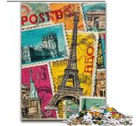 Puzzle collage di Parigi da 1000 pezzi per adolescenti, adatti a persone dai 14 anni in su, idee regalo per la decorazione della casa (26x38cm)