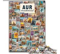 Puzzle collage di Parigi per adolescenti 1000 pezzi, adatti a bambini dai 14 anni in su, divertimento in famiglia, ideali come regalo per tutta la famiglia (50x75cm)
