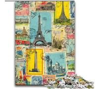 Puzzle collage di Parigi per adolescenti 2000 pezzi, adatti a bambini dai 14 anni in su, divertimento in famiglia, ideali come regalo per tutta la famiglia (70x100cm)