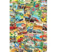 Puzzle Collage di Viaggi Retro 1000 Pezzi