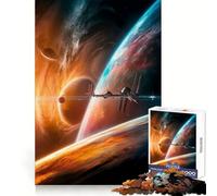 Puzzle "Collisione planetaria" da 1000 pezzi per ragazzi, gioco di logica e divertimento semplice con bordi lisci, regalo elegante (38x26cm)