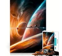 Puzzle "Collisione planetaria" da 1000 pezzi per ragazzi, gioco di logica e divertimento semplice con bordi lisci, regalo elegante (38x26cm)