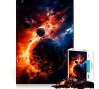 Puzzle "Collisione spaziale" per adulti, 1000 pezzi, rompicapo rilassante, attività di assemblaggio, regalo perfetto (38x52cm)