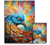 Puzzle Color Phoenix da 1000 pezzi per adulti, in cartone, rilassante e divertente, perfetto regalo di Natale e decorazione per la casa, 26X38CM/10,23x14,96 pollici.
