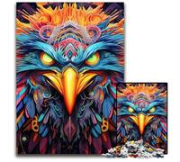 Puzzle colorati a forma di gufo per adulti, puzzle in legno da 1000 pezzi per adulti, rompicapo impegnativo per adolescenti, divertente serata di giochi in famiglia 50x75CM/19,68x29,52 pollici