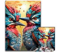 Puzzle colorati a forma di picchio per adulti, 1000 pezzi, puzzle in legno, rompicapo impegnativo per adolescenti, divertente serata di giochi in famiglia, 50x75CM/19,68x29,52 pollici
