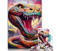 Puzzle colorati a forma di serpente da 1000 pezzi per adulti e adolescenti giocattoli giochi educativi ottimi regali e giocattoli (50x75cm)