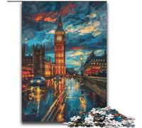 Puzzle colorati Big Ben da 2000 pezzi per adolescenti e adulti, aiutano il cervello a esercitare i giocattoli avvincenti per coltivare la pazienza Decorazione perfetta (70x100cm)