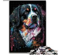 Puzzle colorati con mastino tibetano per adulti e ragazzi, 1000 pezzi, per ammazzare il tempo durante le vacanze Ogni pezzo è unico Gioco divertente e stimolante per tutta la famiglia (50x75cm)