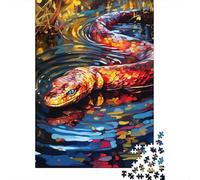 Puzzle colorati da 1000 pezzi a forma di serpente, regali di Natale, puzzle di carta per adolescenti, puzzle divertenti da 1000 pezzi (38x26 cm)