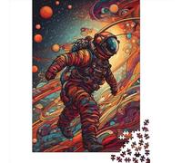 Puzzle colorati da 1000 pezzi con astronauti, 3 quadrati, per adulti e puzzle di carta, giocattoli educativi per l'apprendimento, giochi per famiglie, 38x26 cm/1000 pezzi