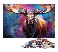 Puzzle colorati da 1000 pezzi per adulti con moto GP, ideali per il divertimento in famiglia, il relax e come regalo per le feste, 26X38CM / 10,23x14,96 pollici.