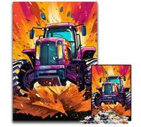 Puzzle colorati da 1000 pezzi per adulti,puzzle in cartone a tema trattore,gioco interattivo per famiglie,decorazioni fai da te per la casa,sfida per il cervello,regalo 26X38CM/10,23x14,96 pollici