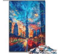 Puzzle colorati del Big Ben da 1000 pezzi per adulti, regali, modelli da assemblare, attività divertenti da fare a casa, regalo di compleanno, regali da viaggio (50x75cm)