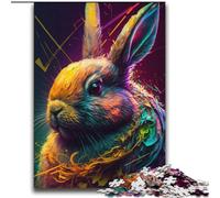 Puzzle colorati del coniglietto pasquale per adulti da 2000 pezzi, aiutano il cervello a esercitare i giocattoli avvincenti per coltivare la pazienza, decorazione perfetta (70x100cm)