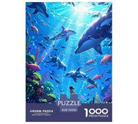 Puzzle colorati del mondo sottomarino con catene montuose del mondo per adulti, puzzle storici dell'isola con pezzi del castello per adulti 70x50cm/1000 pezzi