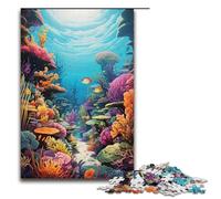 Puzzle colorati del mondo sottomarino da 1000 pezzi per adulti puzzle impossibile antistress per adolescenti dai 14 anni in su 1000 pezzi (38x26 cm)