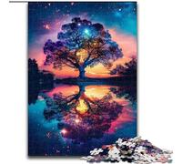 Puzzle colorati dell'albero della vita per adolescenti, 1000 puzzle, giocattoli avvincenti che stimolano l'intelligenza cerebrale, regali di compleanno per bambini dai 14 anni in su (26x38cm)