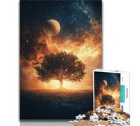 Puzzle colorati dell'albero della vita per adulti e adolescenti,1000 pezzi,aiutano il cervello a esercitare i giocattoli avvincenti per coltivare la pazienza e l'interazione genitore-figlio (38x26cm)