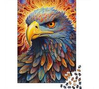 Puzzle colorati dell'aquila per adulti, puzzle da 1000 pezzi per adolescenti dai 12 anni in su, regali per la vigilia di Natale, 1000 pezzi (38x26 cm)