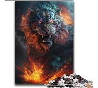 Puzzle colorati fantasy a forma di lupo per adolescenti, 2000 pezzi, difficili da completare ma divertenti e spiritosi, regalo di compleanno, regali, arte murale (70x100cm)
