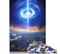 Puzzle colorati fantasy di buchi neri cosmici per adulti, puzzle da 1000 pezzi per adolescenti dai 12 anni in su, regali per la vigilia di Natale, 1000 pezzi (75x50 cm)