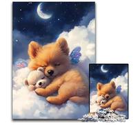 Puzzle colorati per adulti a forma di cagnolino Cosmic Baby,1000 pezzi,in cartone,perfetti per il divertimento in famiglia,giochi di società,bomboniere per feste di compleanno,26X38CM