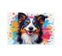 Puzzle Colorato 1000 Pezzi Cane Adulti, Puzzle di Legno da Principiante, Giochi Divertenti di Intrattenimento in Famiglia, DIY Creativi Hobby Adulti Uomo/Donna Regalo, Decorazione Casa Regalo 1T-1947
