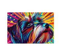 Puzzle Colorato 2000 Pezzi Cane Adulti, Puzzle di Legno da Principiante, Giochi Divertenti di Intrattenimento in Famiglia, DIY Creativi Hobby Adulti Uomo/Donna Regalo, Decorazione Casa Regalo 1T-1018