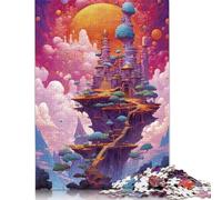 Puzzle colorato a forma di astronave da 520 pezzi, impegnativo e stimolante, puzzle per adulti e adolescenti, 520 pezzi (52x38 cm)