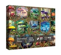 Puzzle colorato a forma di fungo per adulti, 1000 pezzi, puzzle artistico a forma di funghi per adulti che dipingono, puzzle con funghi, 1000 pezzi per adulti