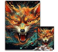 Puzzle colorato Art Fox da 1000 pezzi per adulti, rilassante e divertente, perfetto regalo di Natale e decorazione per la casa, 50x75CM/19,68x29,52 pollici.