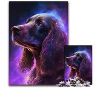 Puzzle colorato "Cane Fulmine" da 1000 pezzi per adulti, puzzle difficili per adulti, attività da fare a casa per feste, compleanni e serate di giochi in famiglia, 50x75CM/19,68x29,52 pollici