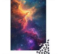 Puzzle colorato con stelle, spazio, universo, decorazione unica per la casa, puzzle rettangolare in carta per adulti, adolescenti, regali di Natale, 1000 pezzi (38x26 cm)