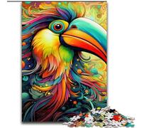 Puzzle colorato da 1000 pezzi a forma di picchio per adulti, rompicapo stimolante per adolescenti, divertente serata di giochi in famiglia, 50x75cm