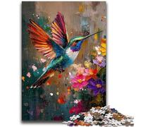 Puzzle colorato da 1000 pezzi con colibrì per adulti e adolescenti, giocattolo educativo ideale come regalo per tutta la famiglia (50x75cm)