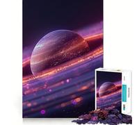 Puzzle colorato da 1000 pezzi con il pianeta Saturno, ideale per ragazzi Gioco di logica e abilità, rilassante e stimolante per la mente Taglio preciso Regalo di Natale (50x75cm)